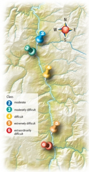 Klamath Rafting Map